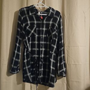ISABEL MATERNITY  PLAID TOP SIZE XL New